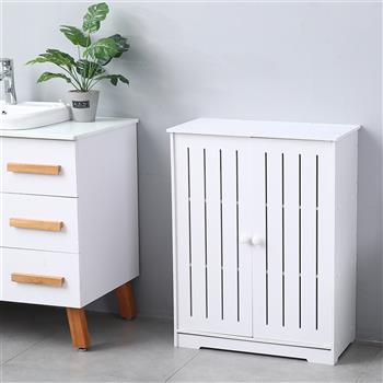 Double Door Three-Layer 80cm High Storage Cabinet PVC (63x31x80)cm