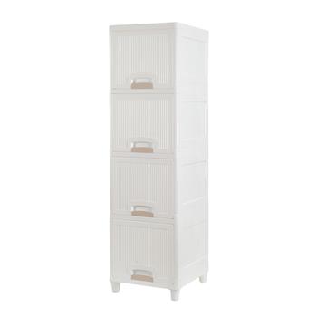 4-Tire Storage Cabinet with 2 Drawers Organizer Unit for Bathroom Bedroom