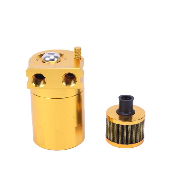 Round Oil Catch Tank Oil Catch Tank with Air Filter Golden