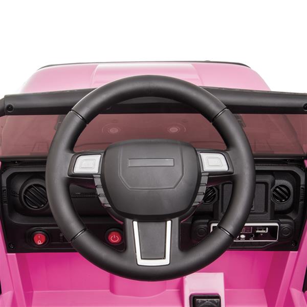 LEADZM LZ-922 Electric Car Dual Drive 35W*2 Battery 12V4.5AH*1 with 2.4G Remote Control Pink