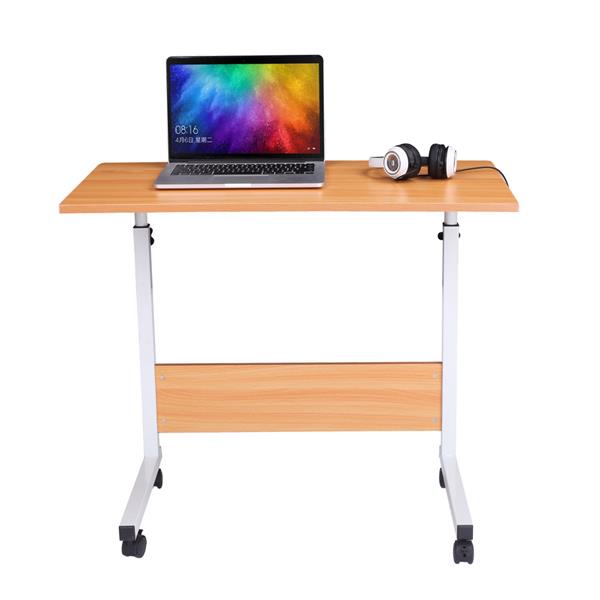 Large-Size Portable Multi-Purpose Computer Desk Baffle - Beech Color