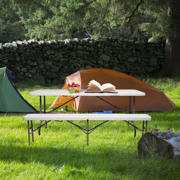 6ft 塑料 可折叠 长方形 桌椅套装（桌椅可单独售卖）-22