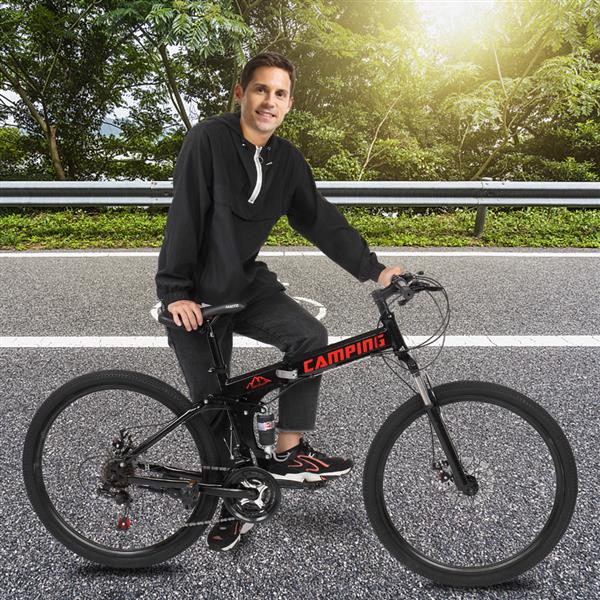 折叠山地车26寸21速黑色(AM 禁售)-19