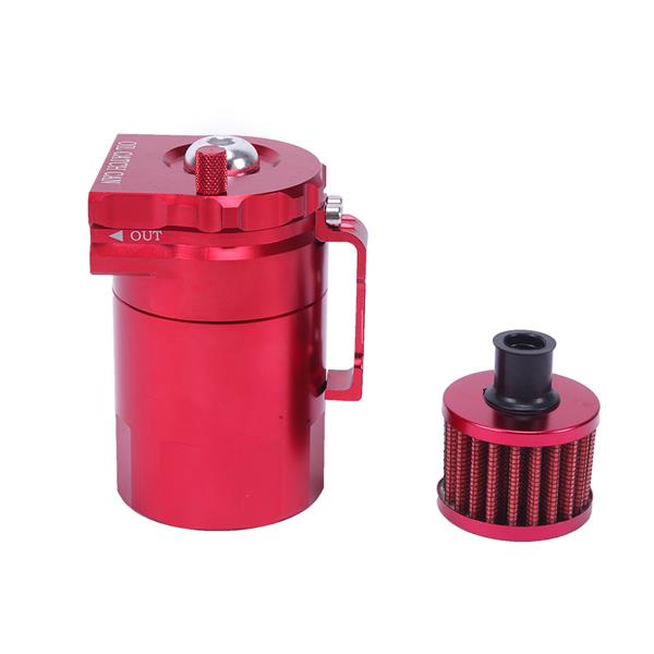 Round Oil Catch Tank Oil Catch Tank with Air Filter Red