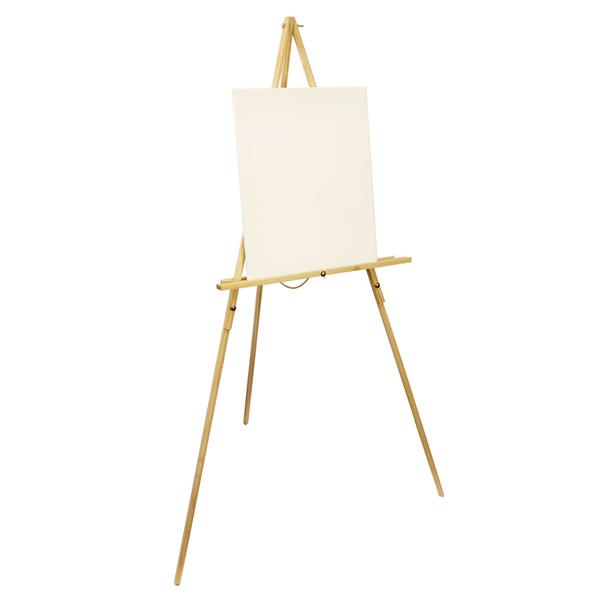 WJ-7 Portable Triangle Beech Easel Showing Stand Burlywood