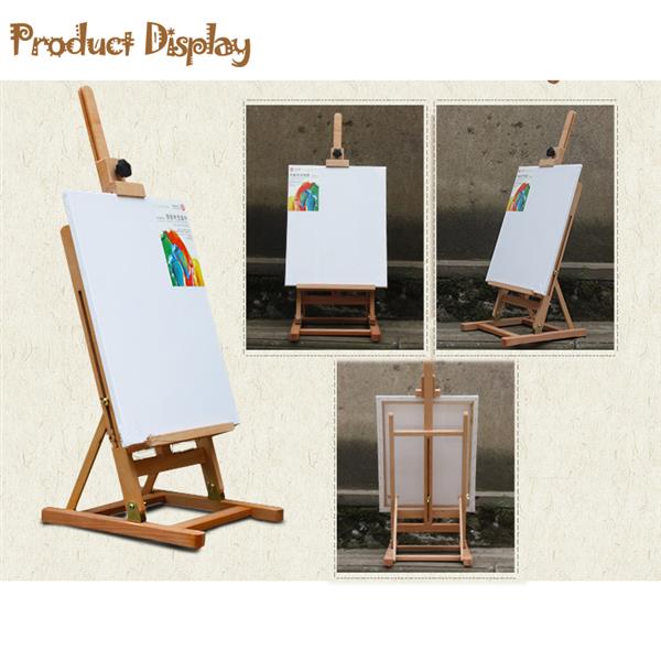 HJ-10 Red Beech Wood Portable Tabletop Easel Small Size Wood Color