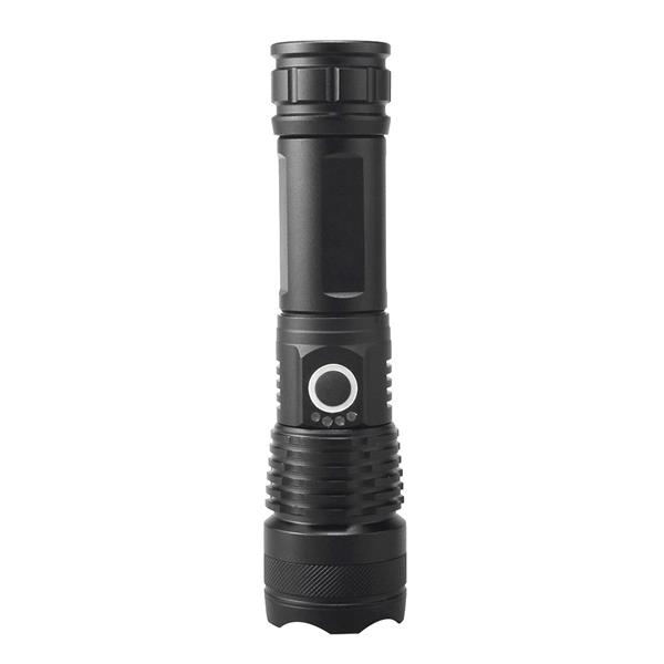 High-power 5 X 5MM LED 20W 5V Micro USB Rechargeable Telescopic Zoom Flashlight Suitable For Camping, Climbing, Night Riding, Caving Waterproof Rating IPX4
