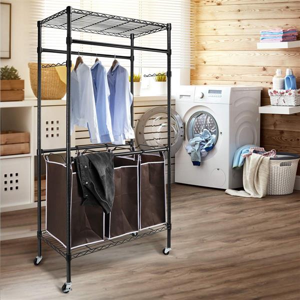 Heavy-Duty Sorting Hamper Commercial Grade Clothes Rack