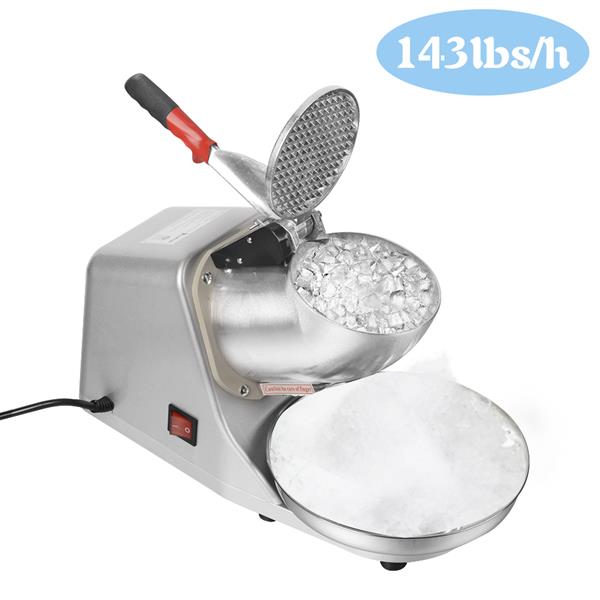 BY-300B 120V 300W Commercial Removable Blades Electric Ice Crusher Silver