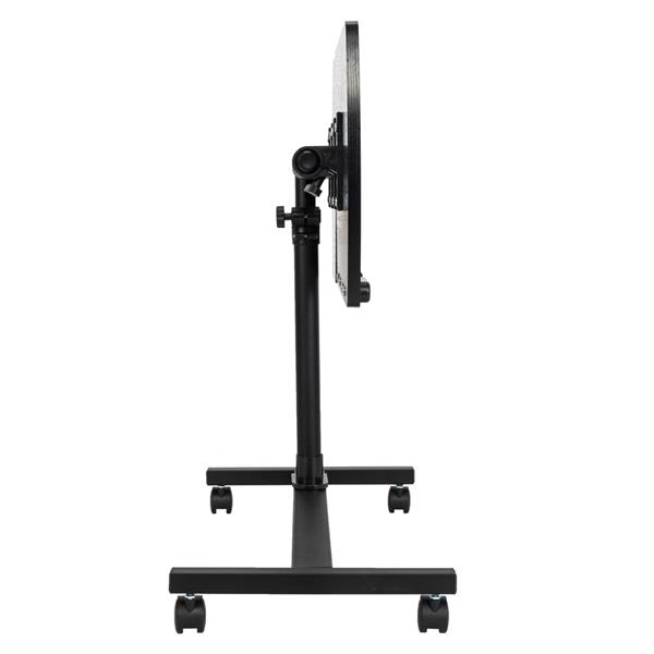 Four-Wheel Multifunctional Flat Surface Lifting Computer Desk Black