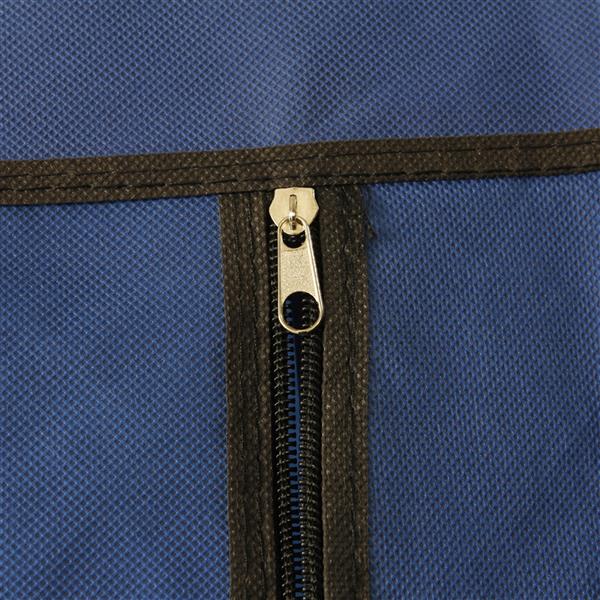 5-Layer 12-Compartment Non-woven Fabric Wardrobe Portable Closet Navy (133x46x170cm)