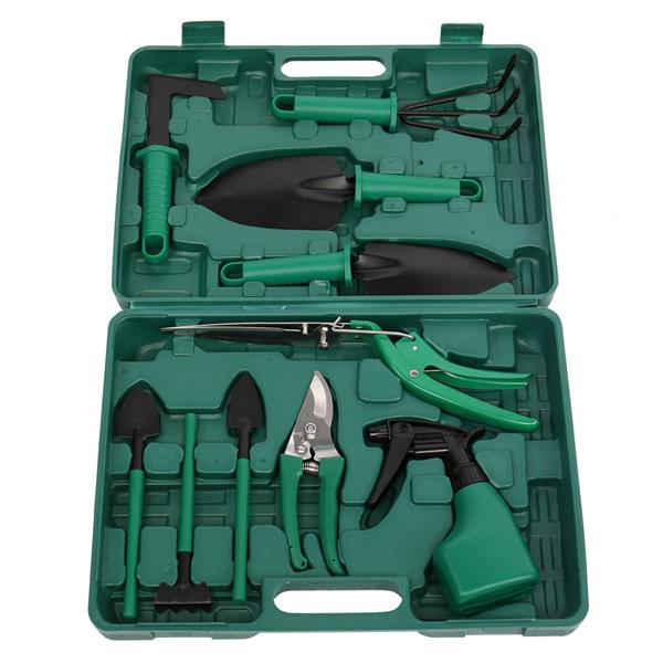 7PC-Green Iron Chair Gardening Toolkit