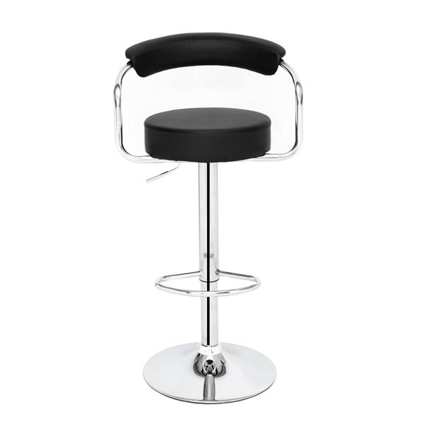 SSJ-105 High-grade Round Back Cushion Bar Stool Black