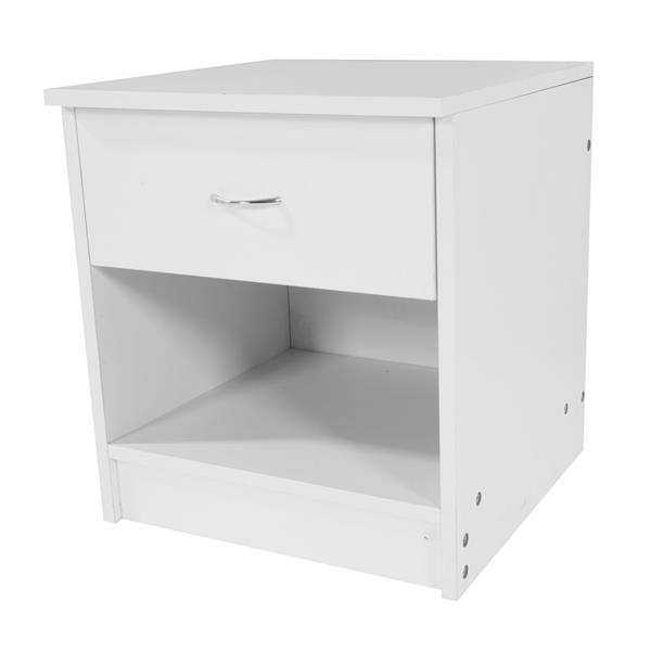 2pcs  Night Stands with Drawer White