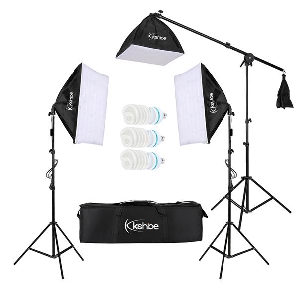 65W Photo Studio Photography 3 Soft Box Light Stand Continuous Lighting Kit Diffuser(Do Not Sell on Amazon)