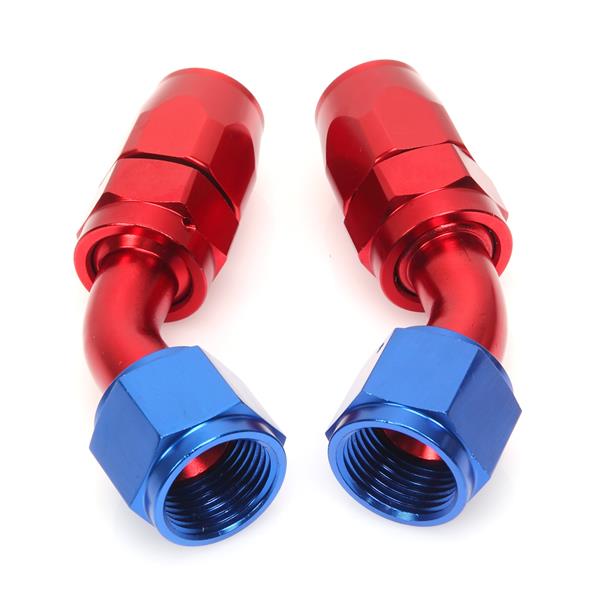 10AN 20-Foot Universal Silver Fuel Pipe   10 Red and Blue Connectors