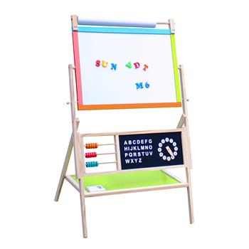 All-in-One Multifunction Wooden Kid\\'s Art Education Easel with Accessories