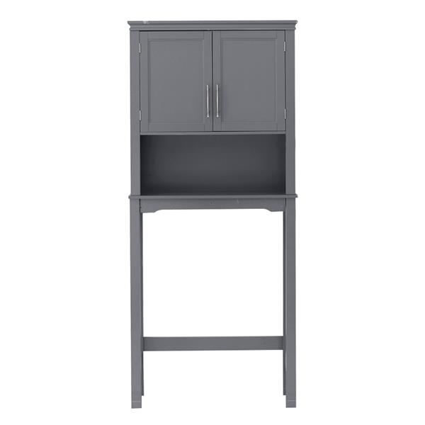 Two-Door Toilet Cabinet Grey