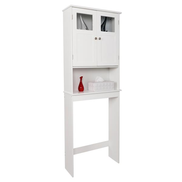 Double Doors Bathroom Cabinet White