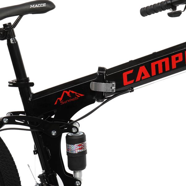 折叠山地车26寸21速黑色(AM 禁售)-11