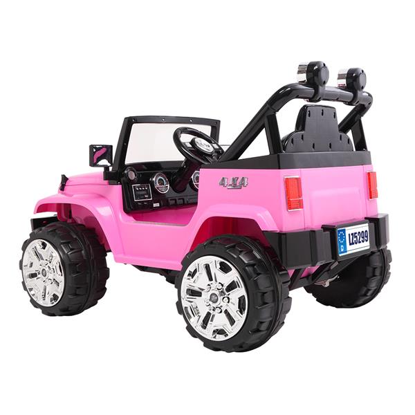 LZ-5299  Dual Drive Battery 12V7Ah * 1 with 2.4G Remote Control Pink
