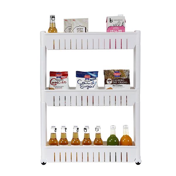 3 Layer Plastic Storage Rack White