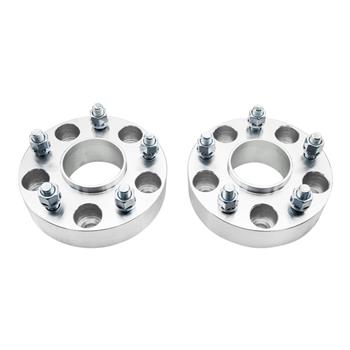 2pcs Professional Hub Centric Wheel Adapters for Jeep Wrangler Grand Cherokee 1999-2016 Silver