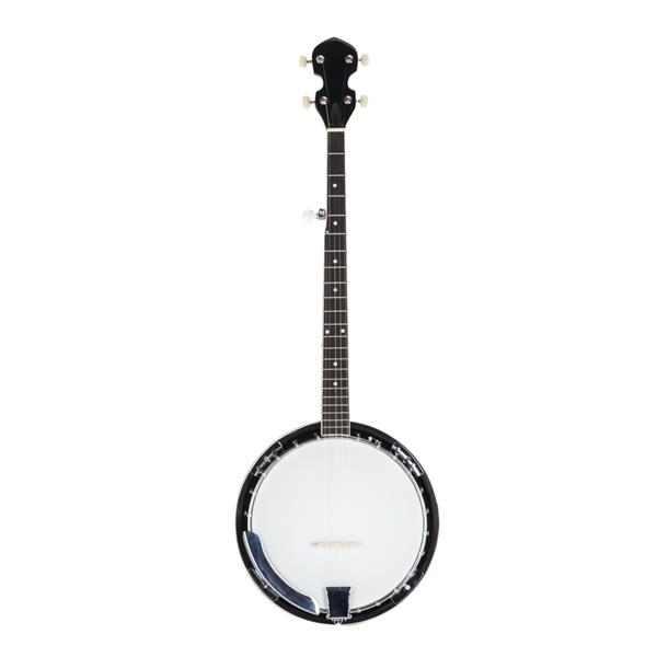 Top Grade Exquisite Professional Wood Metal 5-string Banjo White & Wood Color