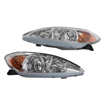 2pcs Front Left Right Headlights for Toyota Camry 2002-2004