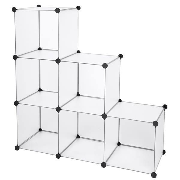 Cube Storage 6-Cube Closet Organizer Storage Shelves Cubes Organizer DIY Closet Cabinet White