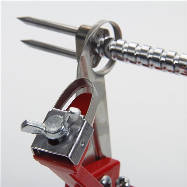 3-in-1 Stainless Steel Hand-cranking Apple Peeler Slicer Peeler Red