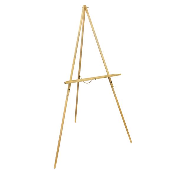 WJ-7 Portable Triangle Beech Easel Showing Stand Burlywood