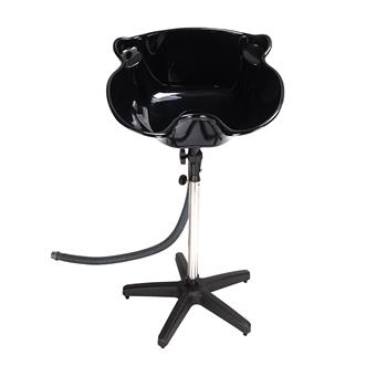 YC-210 Salon Removable Adjustable Shampoo Basin Black