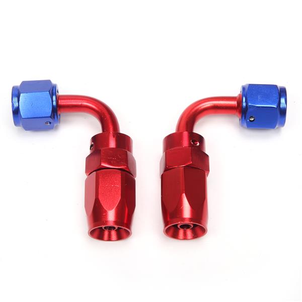 4AN 20-Foot Universal Silver Fuel Pipe   10 Red and Blue Connectors