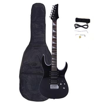 Novice Entry Level 170 Electric Guitar HSH Pickup   Bag   Strap   Paddle   Rocker   Cable   Wrench Tool Black