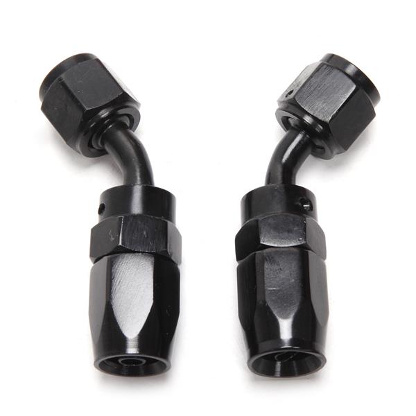 4AN 16-Foot Universal Black Fuel Pipe   10 Black Connectors