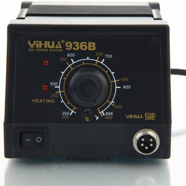 YiHUA-936B 50W 110V Advanced Anti-Static Soldering Station   Soldering Iron Kit (US Standard) Black