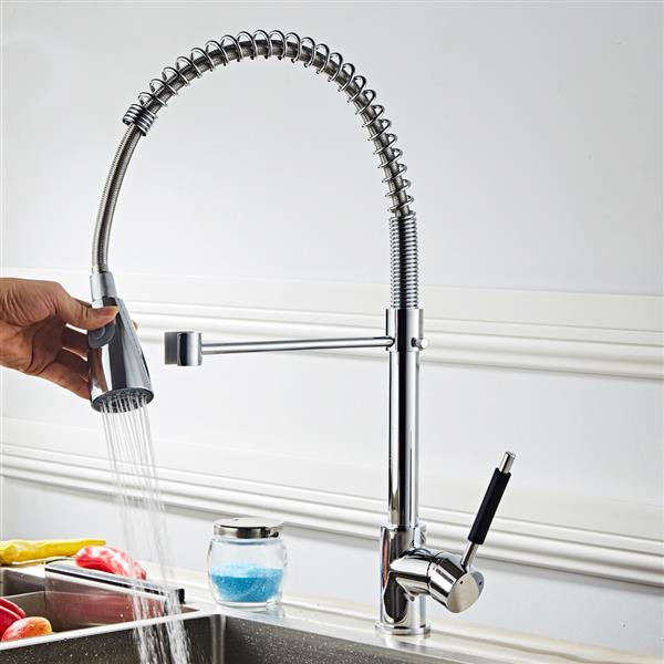 All Copper Kitchen Spring Single Outlet Faucet