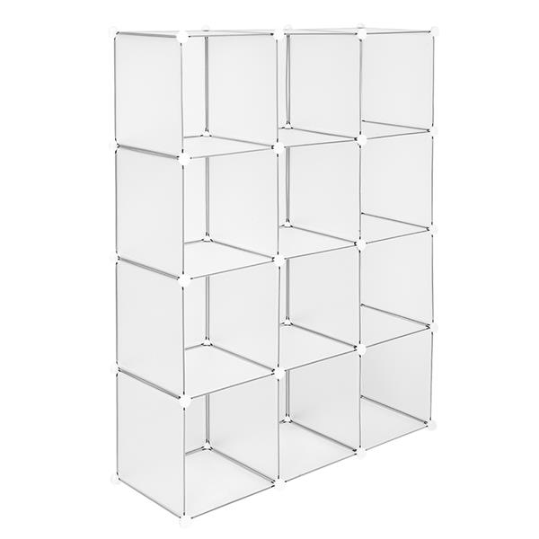 Cube Storage 12-Cube Book Shelf Storage Shelves Closet Organizer Shelf Cubes Organizer Bookcase