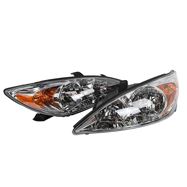 2pcs Front Left Right Headlights for Toyota Camry 2002-2004