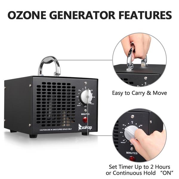 Commercial Industrial Grade 5000mg Ozone Air Purifier Removal of Formaldehyde / Second-Hand Smoke / Odor / Musty / Dust