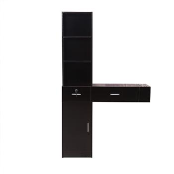 Wall Mount Beauty Salon Spa Mirrors Station Hair Styling Station Desk Black