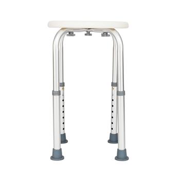 8 Levels Adjustable Aluminum Alloy Elderly Round Shower Stool