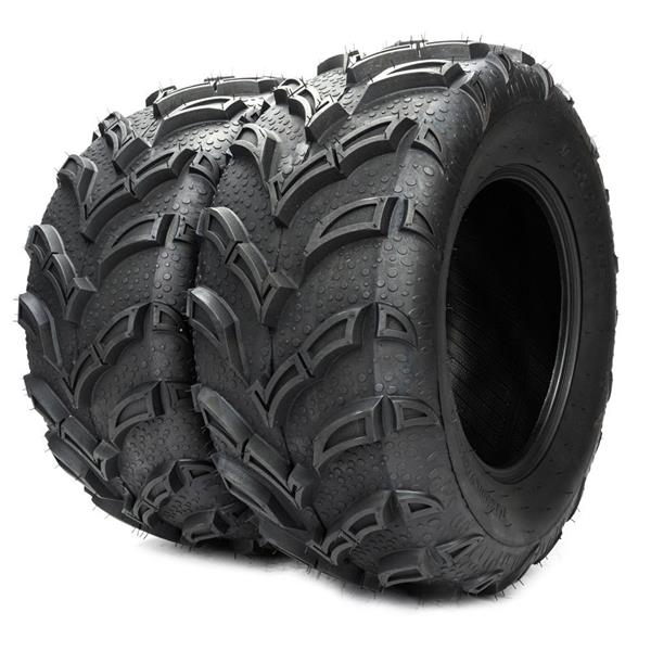 25x10-12 6PR P377 PSI 14 with Black ATV/UTV Rear Tires 1pcs