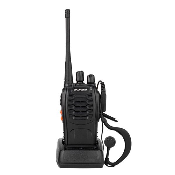 20pcs/10pair  BF-888S 5W 400-470MHz Handheld Walkie Talkie Black