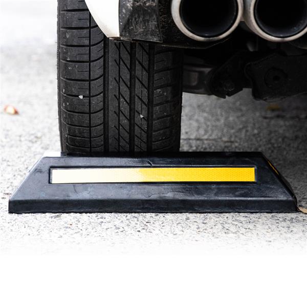Oshion Heavy Duty Rubber Parking Curb Guide Car Garage Wheel Stop Stoppers