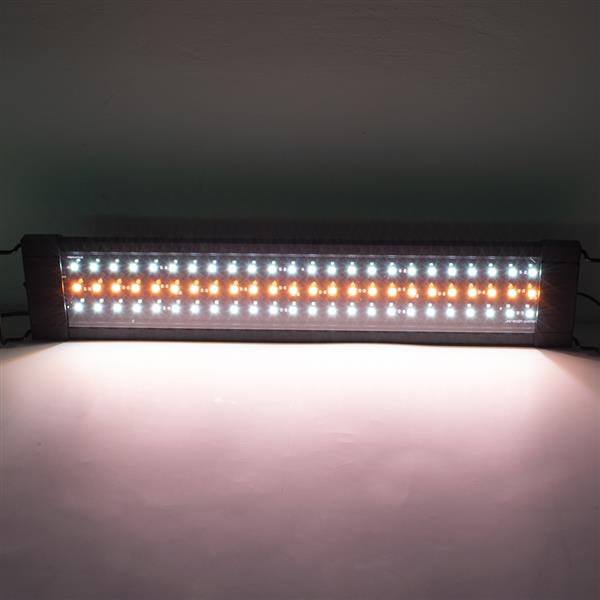 25W 108LED Solar Light Grass Lamp With Remote Control 28.54inch Suitable For 28.54-42.32inch Long Aquarium Black