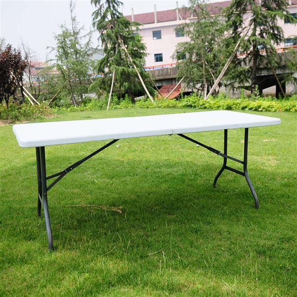 6' Folding Table Portable Plastic Indoor Outdoor Picnic Party Dining Camping Tables