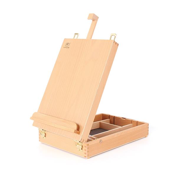 HBX-11 Portable Beech Sketch Box with Easel 36*27*11.5cm Wood Color