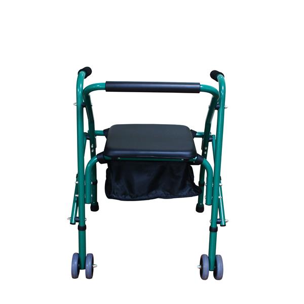 With Seat Iron Pipe Walker 4201 Green